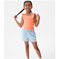 Kids Ribbed Ruffle Tank Top