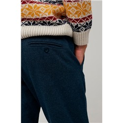 Pantalón recto Azul marino jaspeado