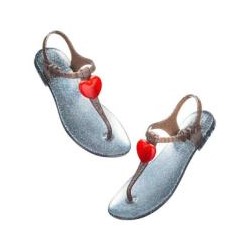 САНДАЛИИ ZHOELALA HEART BEAT (Терракотовый прозрачный - Красный) / ZHOELALA HEART BEAT ( Terracotta Shimmer - Red)