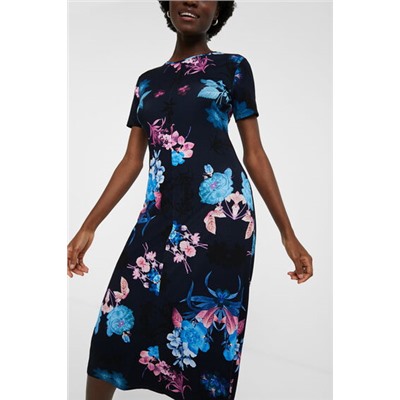 Vestido camisetero flores