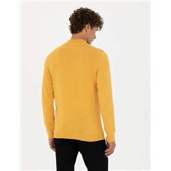 Hardal Slim Fit Yarım Balıkçı Basic Triko Kazak