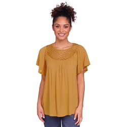 Damen Bluse in Crepp-Optik