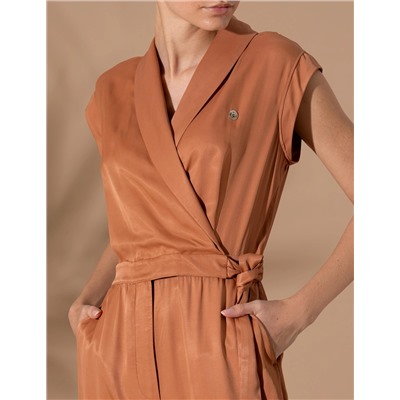 Kahverengi Comfort Fit Dokuma Tulum
