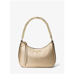 Jet Set Charm Small Metallic Pebbled Leather Pochette