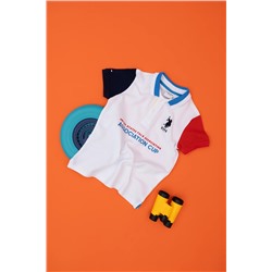 U.S. Polo Assn., Erkek Çocuk Beyaz Polo Yaka Tişört 1825295