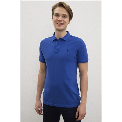 Erkek Saks Basic Polo Yaka Tişört