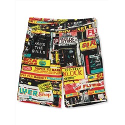 BORN FLY BOYS' FLY CITY TERRY SHORTS