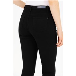Kadın Siyah Toothpick Fit Pantolon