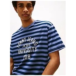 Tommy Jeans Stripe Graphic Logo T-Shirt