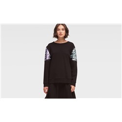SWEATSHIRT WITH SEQUIN SLEEVES