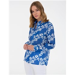 Saks Comfort Fit Desenli Uzun Kollu Gömlek