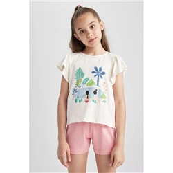 Defacto Çocuk Baskılı Kısa Kollu Pijama Takım A1601A823SM
