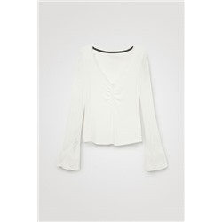 Camiseta manga larga acampanada