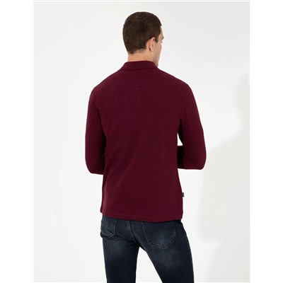 Bordo Slim Fit Basic Sweatshirt