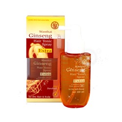 Тоник для сухих волос с женьшенем Wanthai 100 мл /Wanthai Ginseng Hair Tonic Spray Extra For Dry Hair & Scalp 100 ml