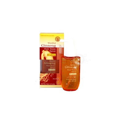 Тоник для сухих волос с женьшенем Wanthai 100 мл /Wanthai Ginseng Hair Tonic Spray Extra For Dry Hair & Scalp 100 ml
