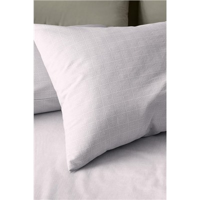 Odette King Size %100 Pamuk Ranforce Baskılı Nevresim Takımı - Gri