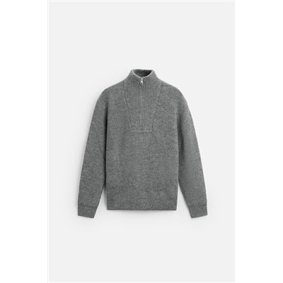 JERSEY CUELLO CREMALLERA TEXTURA