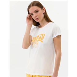 Krem Pijama Takımı
