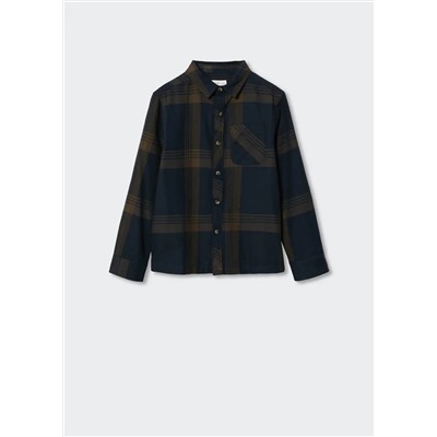 Camisa algodón cuadros -  Niño | MANGO OUTLET España