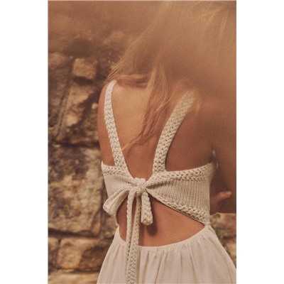 COMBINATION KNIT DRESS
