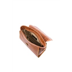 Bandolera de piel Camel