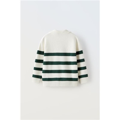 STRIPED KNIT SWEATER