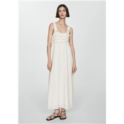 Vestido tirantes detalle flecos