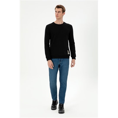 Erkek Siyah Sweatshirt