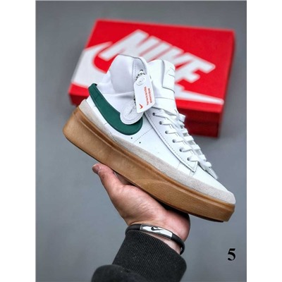 Мужские и женские спортивные кроссовки Nik*e Blazer Phantom MID на толстой подошве
