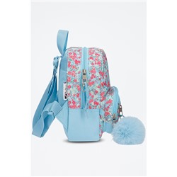 Mochila Aide Celeste y rosa