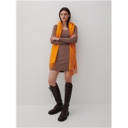 Strickkleid mit Gestreifter Struktur