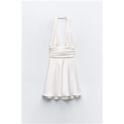 POCAS UNIDADES VESTIDO SATINADO HALTER