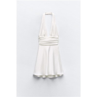 POCAS UNIDADES VESTIDO SATINADO HALTER