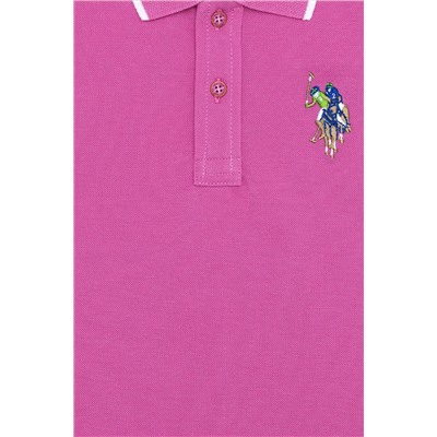 Erkek Çocuk Pembe Polo Yaka Tişört
