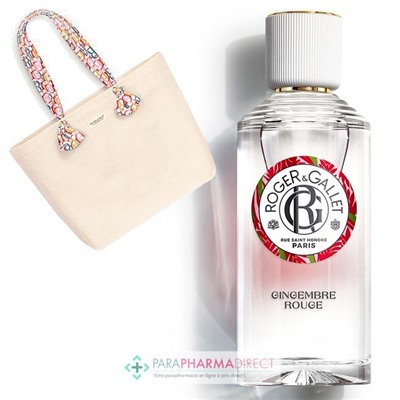Roger & Gallet Gingembre Rouge - Eau Parfumée Bienfaisante 100 ml + 1 TOTE BAG OFFERT