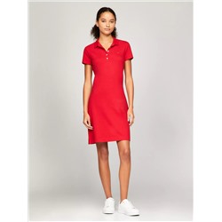Stretch-Cotton Slim Fit Polo Dress