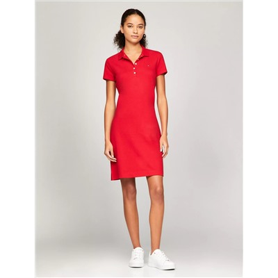 Stretch-Cotton Slim Fit Polo Dress