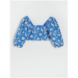Gemusterte Bluse
