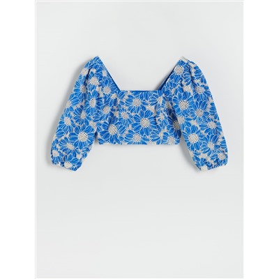 Gemusterte Bluse