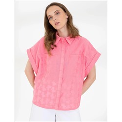 Açık Pembe Regular Fit Kısa Kollu Gömlek