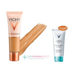 Vichy MineralBlend Fond de Teint Hydratant Teint Frais Tenue 16H Teinte 15 Terra 30ml + Démaquillant 3en1 100ml OFFERT
