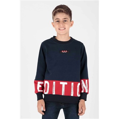 AHENGİM Kids Ak15121 Erkek Edition Baskılı Sweat 1-2-10001001