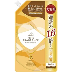 NISSAN FaFa Fine fragrance BEAUTE Кондиционер для белья с антистатиком, аромат цветов и мускуса, сменная упаковка с крышкой 800мл