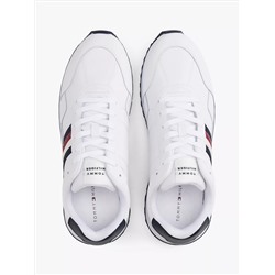 Signature Stripe Leather-Mix Sneaker