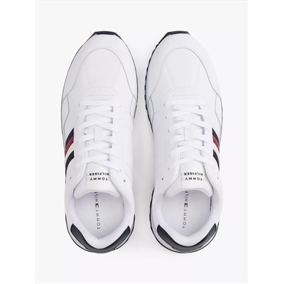 Signature Stripe Leather-Mix Sneaker