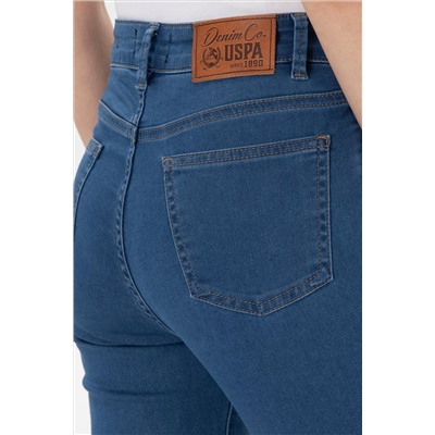 Kadın Mavi Jean Toothpick Fit Pantolon