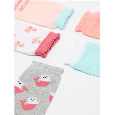PACK OF 5 PAIRS OF ANKLE SOCKS