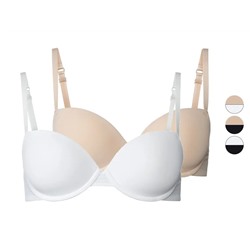 ESMARA® Lingerie BH, 2 Stück, in Plunge-Form, mit gepaddeten Cups, mit Elasthan