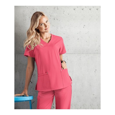 Easy STRETCH by Butter-Soft™ Lina Mitered V-Neck Scrub Top